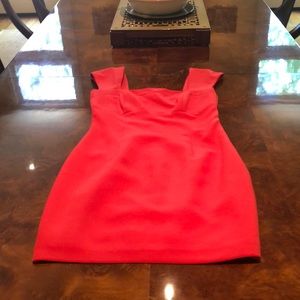 Peach cocktail dress